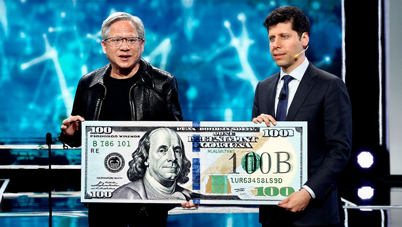 With $100 billion, Nvidia supports OpenAI's computational pursuit.