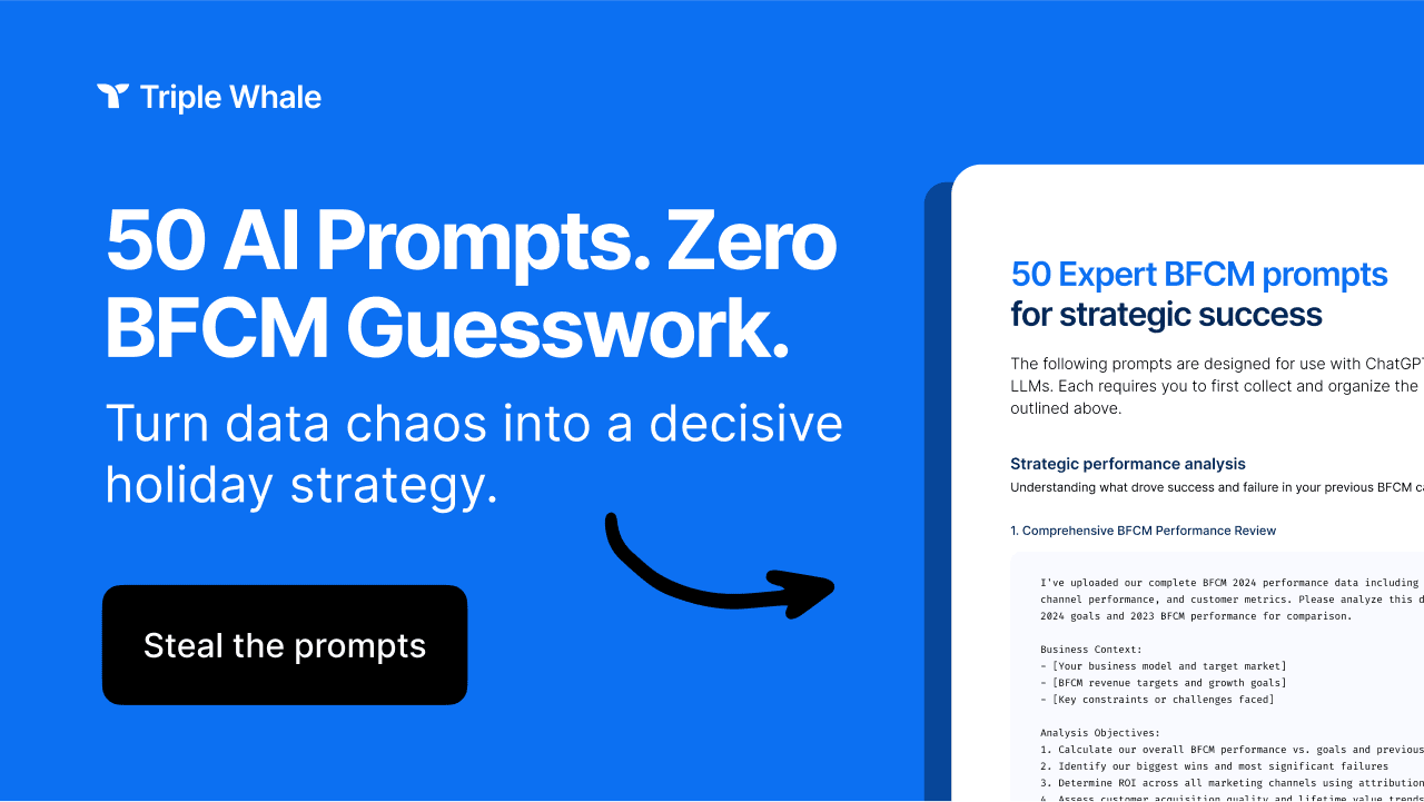 Use these 50 AI prompts to crush BFCM