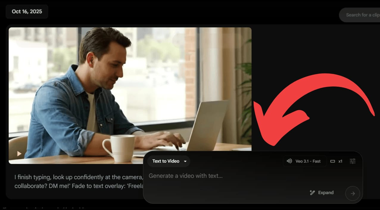 Use Veo 3.1 to transform images into videos for personal branding