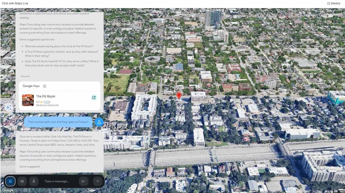Gemini acquires the ability to ground live maps