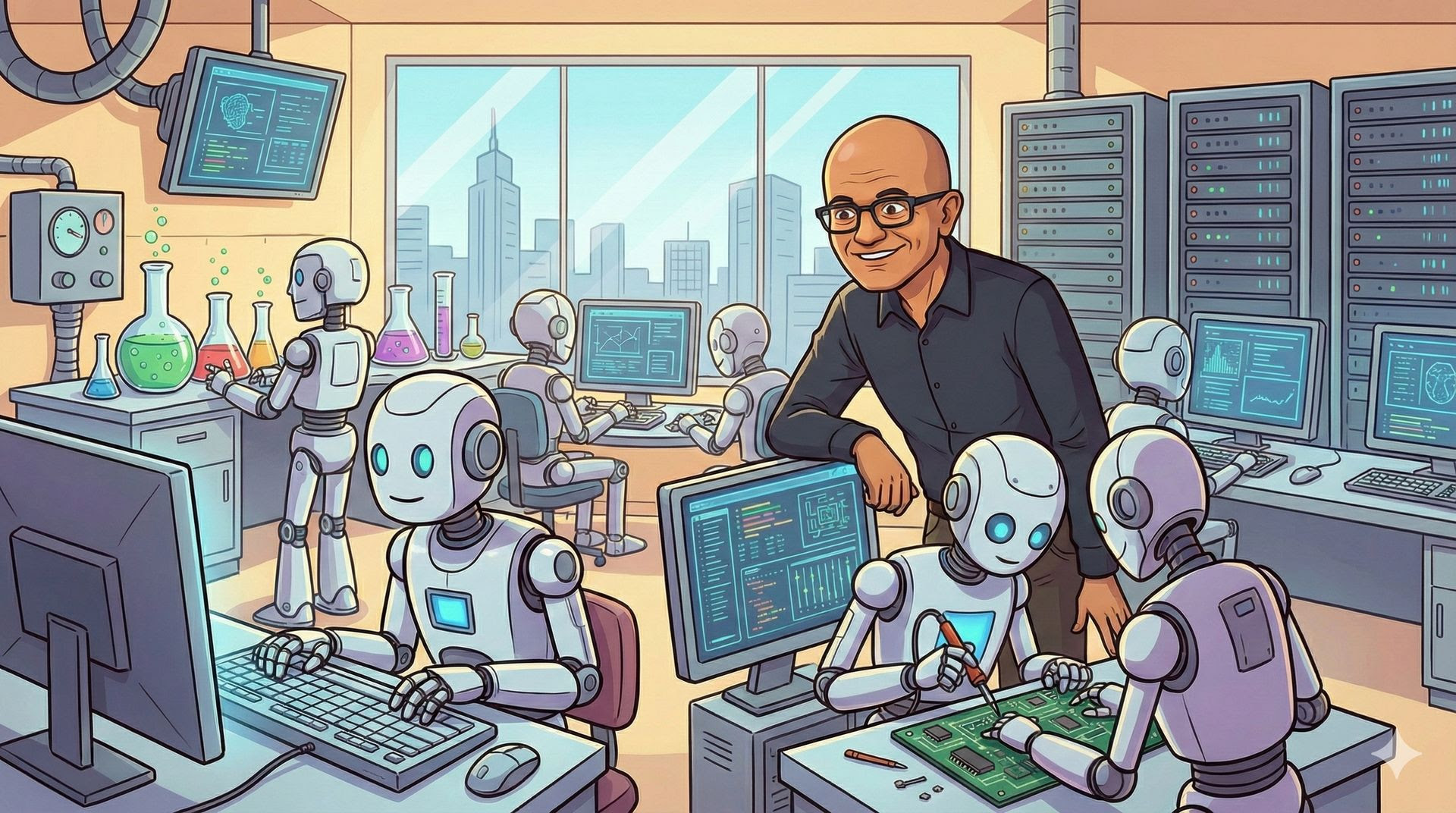 Satya Nadella: AI will move from "spectacle" to "substance"